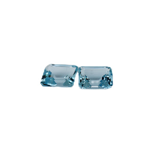 1st KA Lot 34 - Emerald Cut Aqua Pair