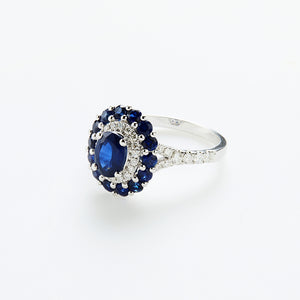 1st KA Lot 46 - Sapphire Diamond Ring