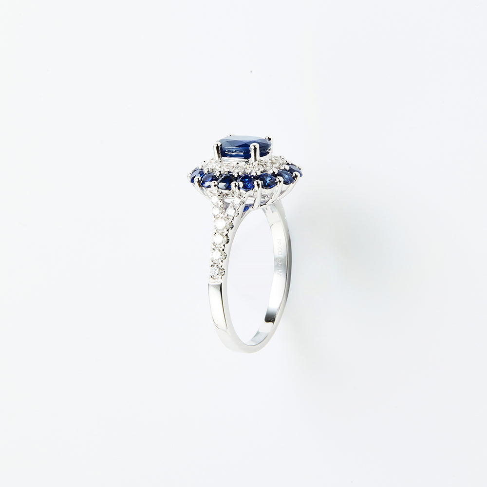 1st KA Lot 46 - Sapphire Diamond Ring