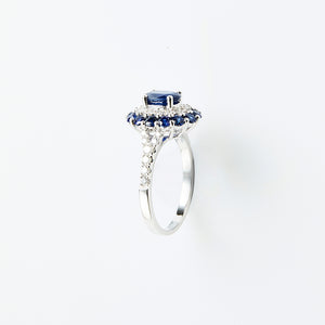 1st KA Lot 46 - Sapphire Diamond Ring